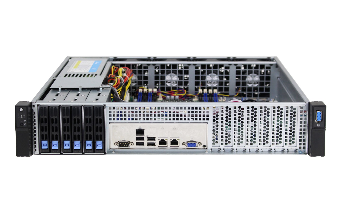 19英寸7槽位2U上架工控机IPC-206GX