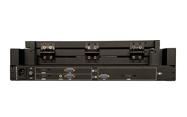 24寸单路3屏3显上架式工业显示器KVM-2401T3