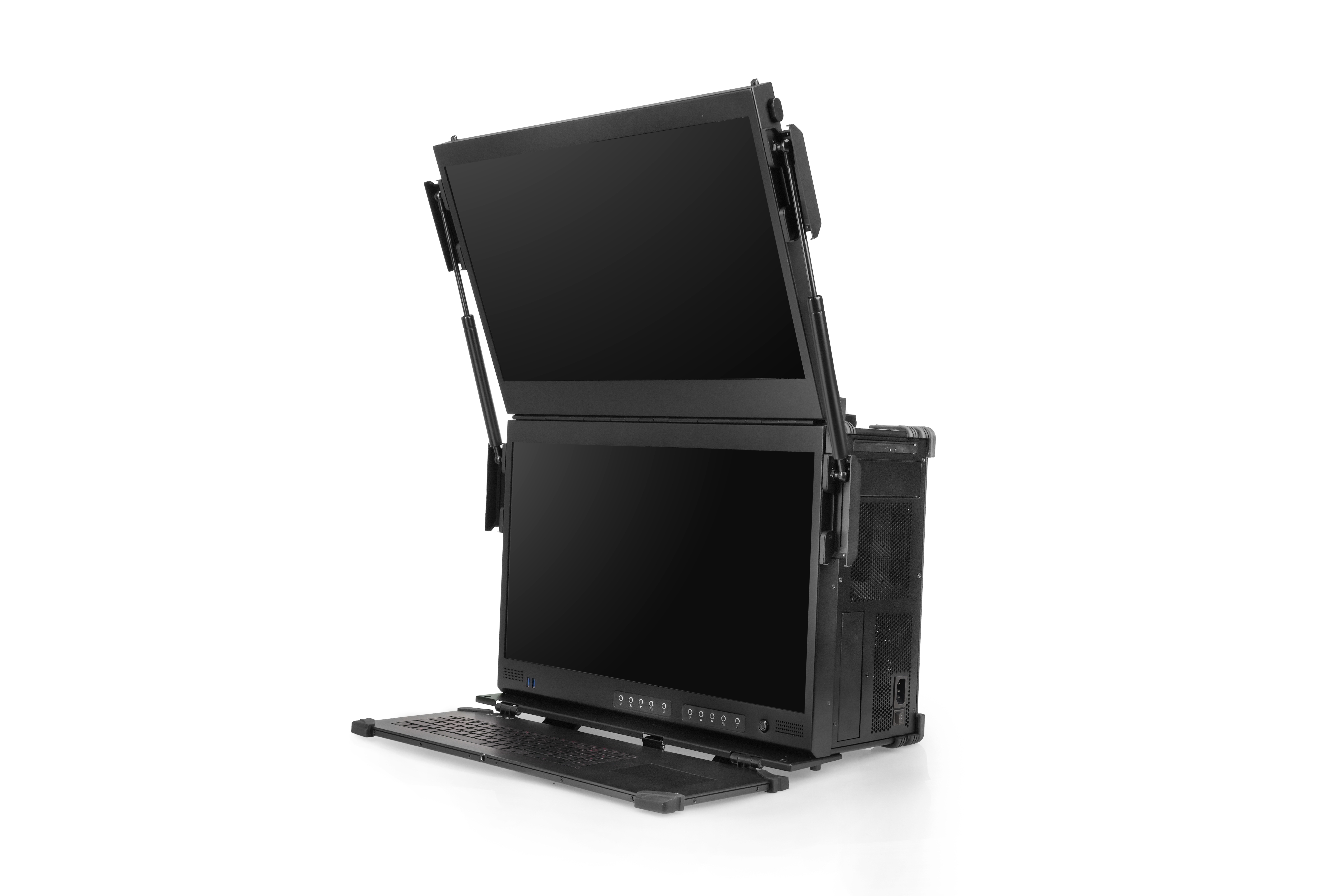 23.8寸双屏便携工控机、移动服务器XJ-MEGAPAC-L2AE
