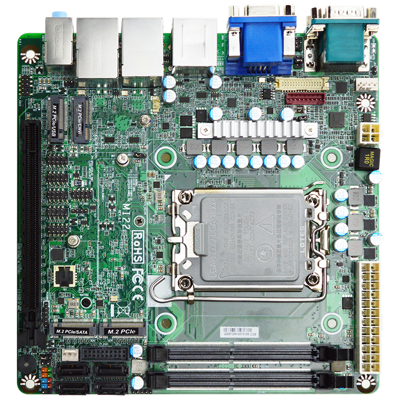 Q670芯片组Mini-ITX嵌入式工控机主板ITX-Q670JT